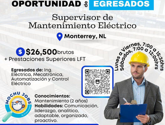 VACANTE-SUPERVISOR DE MANTENIMIENTO ELÉCTRICO